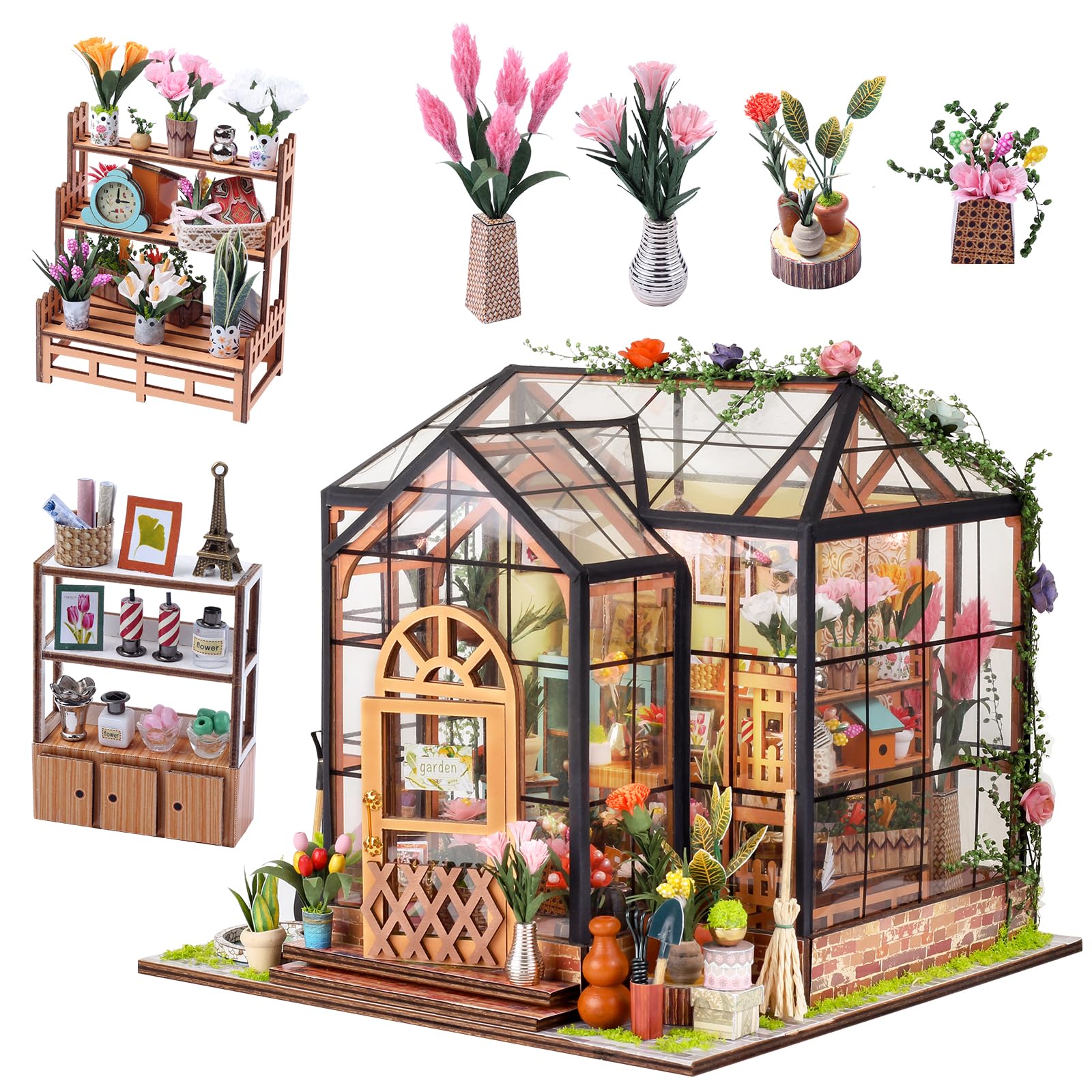PATPAT® DIY Miniature House Kit, Mini House Building Kit, PATPAT® DIY Miniature House Kit, Mini House Building Kit,